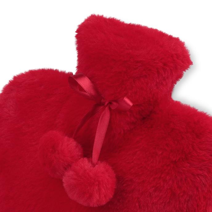 totes Heart Hot Water Bottle & Cosy Sock Gift Set Red Extra Image 4